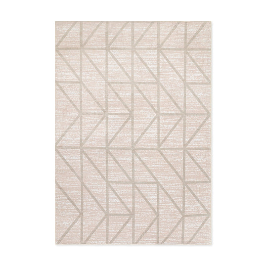 TAPETE DOHA 240622 TRIANGULOS BEIGE