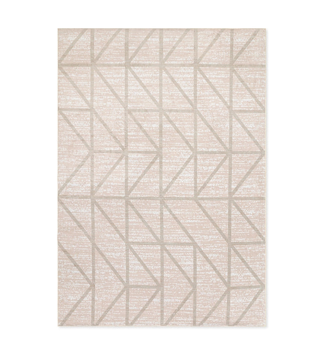 TAPETE DOHA 240622 TRIANGULOS BEIGE