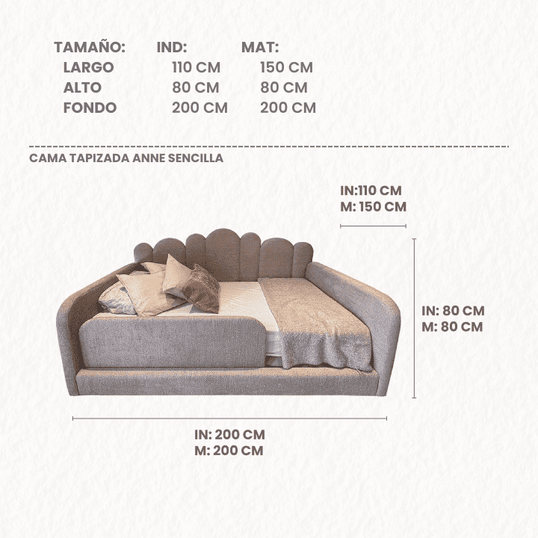 CAMA ANNE SENCILLA