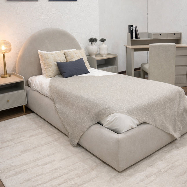 CAMA AURA SOLID IVORY INDIVIDUAL (UNICA PIEZA)
