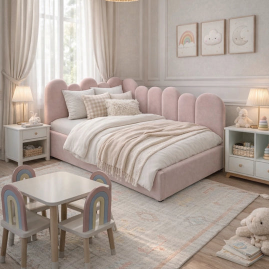 CAMA ESCUADRA ANNY TAPIZADA