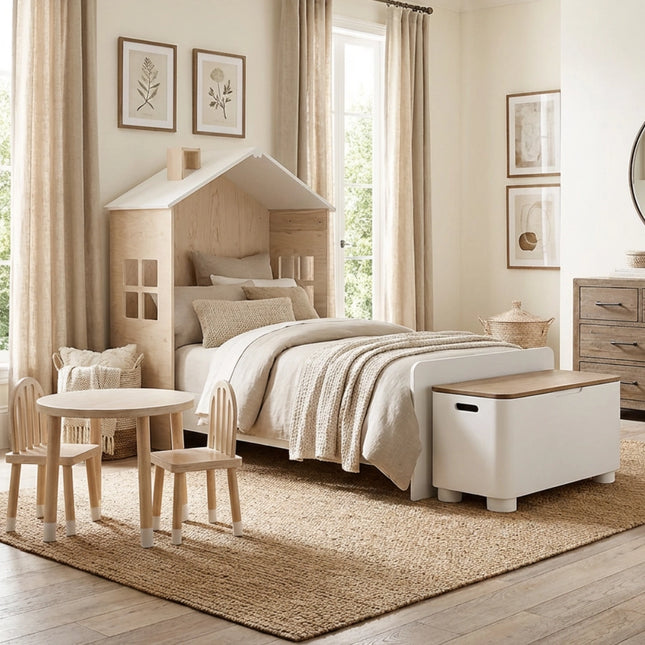 CAMA AR HOUSE CON PIECERA