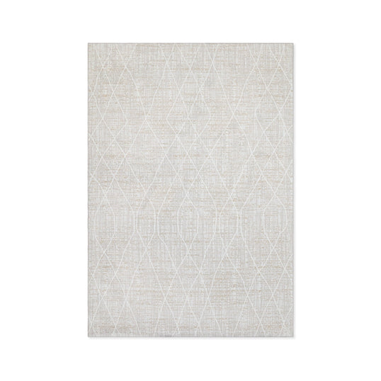 TAPETE DOHA 240621 ROMBOS BEIGE