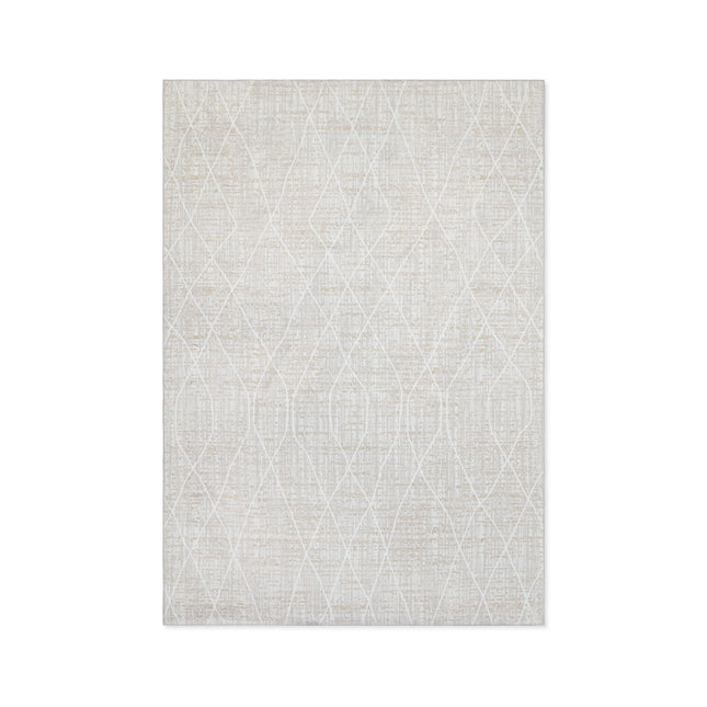 TAPETE DOHA 240621 ROMBOS BEIGE