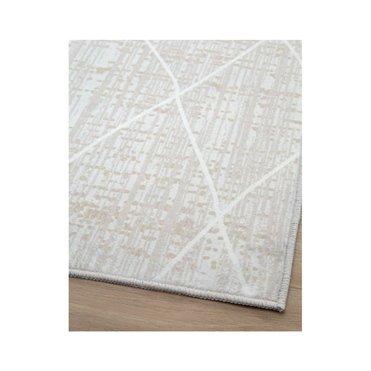 TAPETE DOHA 240621 ROMBOS BEIGE