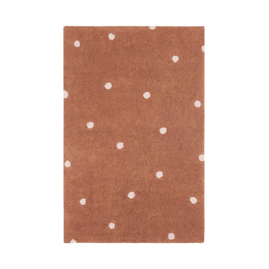 ALFOMBRA LAVABLE MINI DOT CHESTNUT