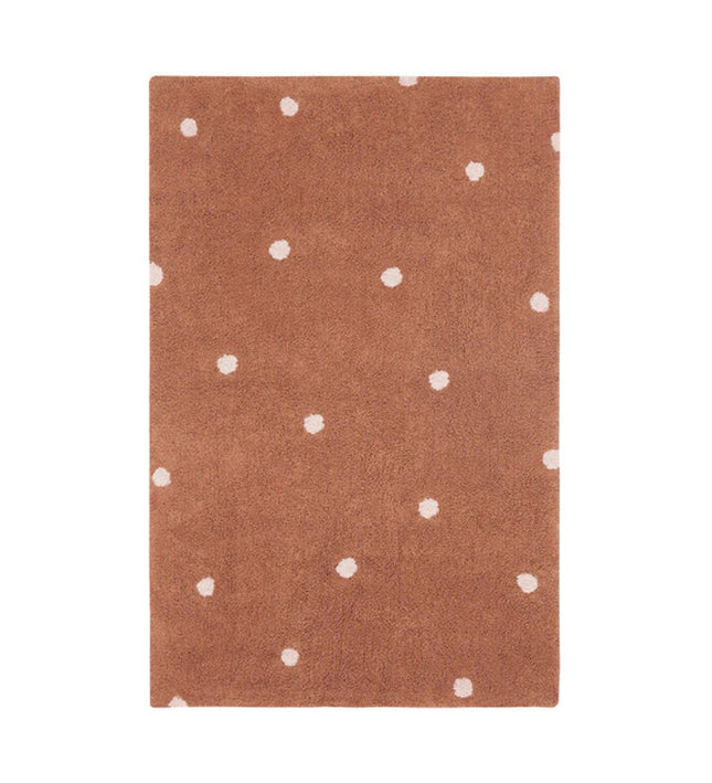 ALFOMBRA LAVABLE MINI DOT CHESTNUT