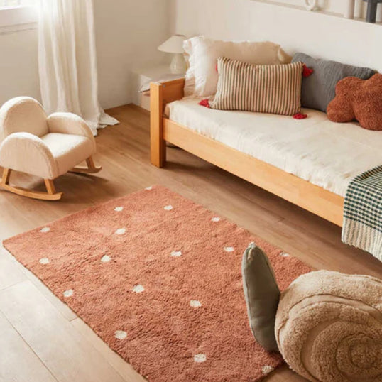 ALFOMBRA LAVABLE MINI DOT CHESTNUT