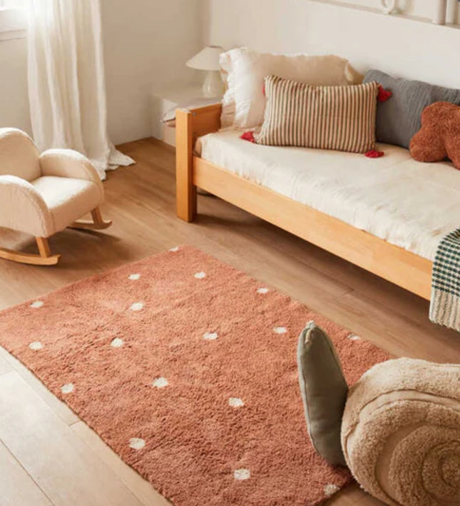 ALFOMBRA LAVABLE MINI DOT CHESTNUT