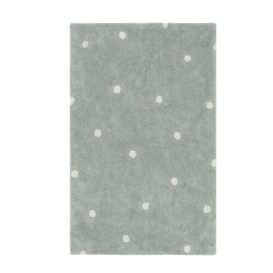 ALFOMBRA LAVABLE MINI DOT BLUE SAGE