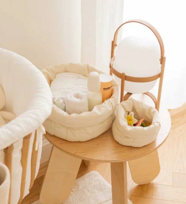 Set dos cestas acolchadas Natural