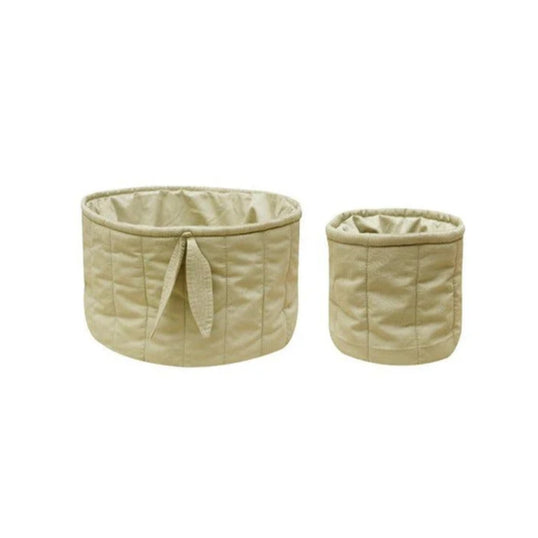 Set dos cestas acolchadas Olive