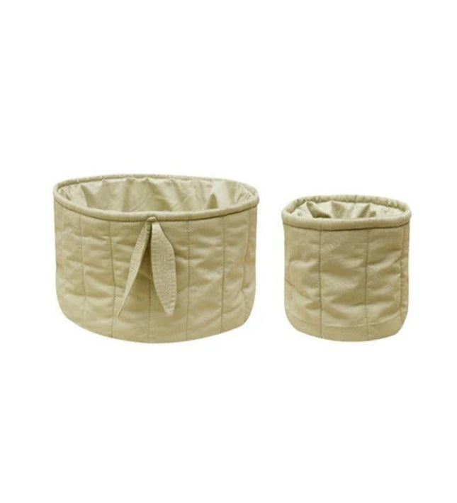 Set dos cestas acolchadas Olive