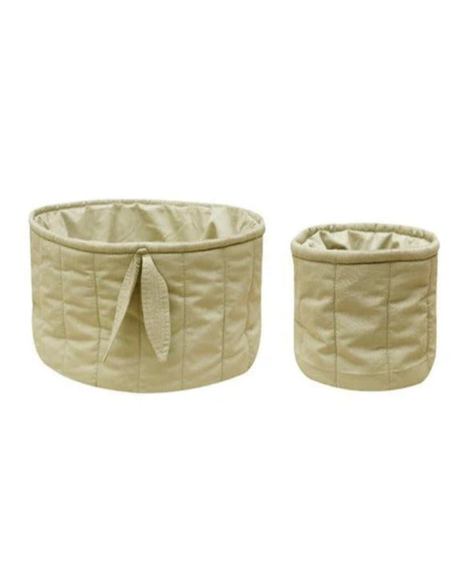 Set dos cestas acolchadas Olive