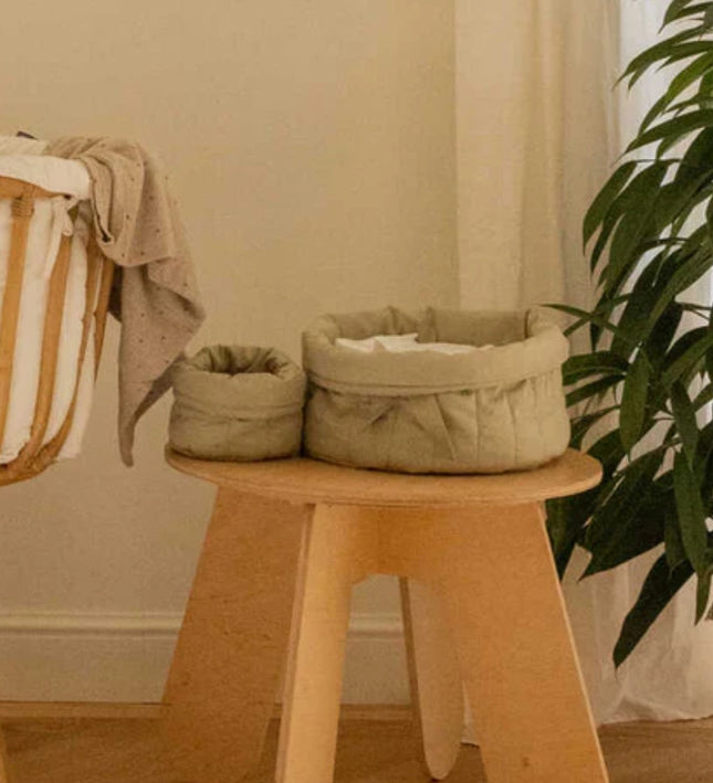 Set dos cestas acolchadas Olive