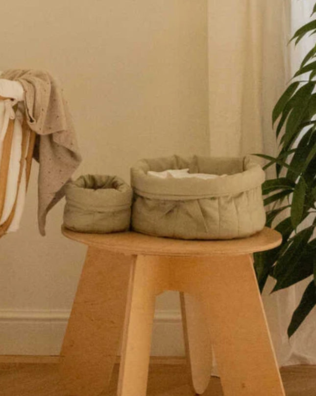 Set dos cestas acolchadas Olive