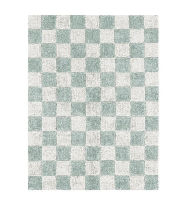 Alfombra Lavable Kitchen Tiles Blue Sage
