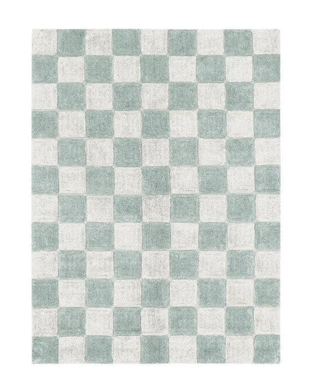 Alfombra Lavable Kitchen Tiles Blue Sage