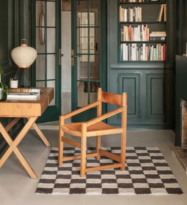 Alfombra Lavable Kitchen Tiles Dark Grey