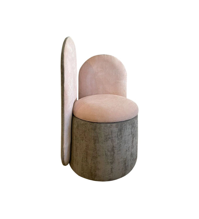 SILLA TAPIZADA CANDY CON BAÚL