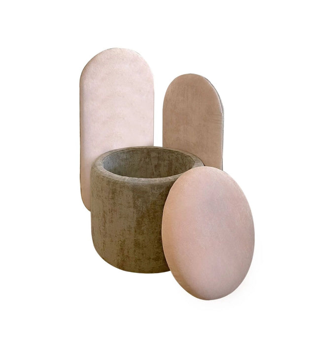 SILLA TAPIZADA CANDY CON BAÚL