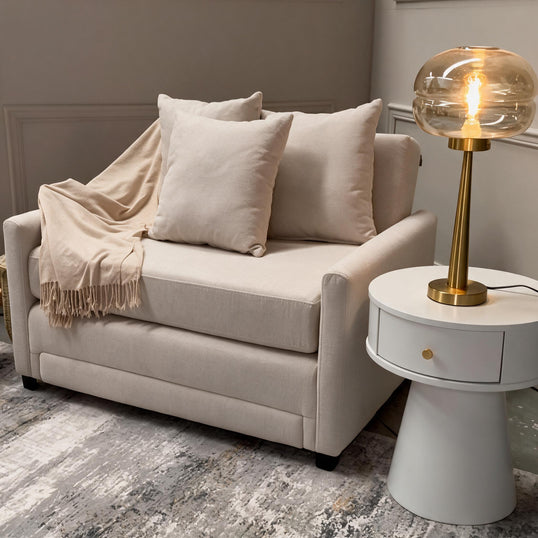 SILLON CAMA BOREAL PIXEL LINEN IVORY