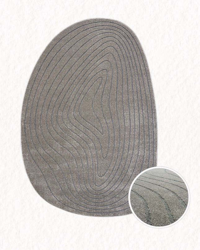 TAPETE TRENTINO 41064 7131 PEEBLE SHAPE MINK