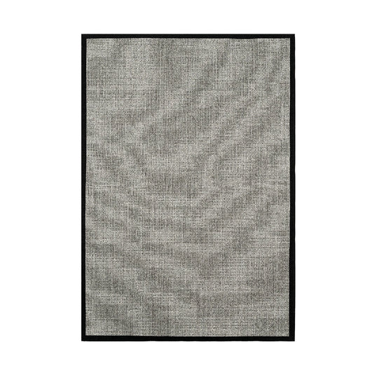 TAPETE SISAL BORDER DOVE GREY MIX / BLACK
