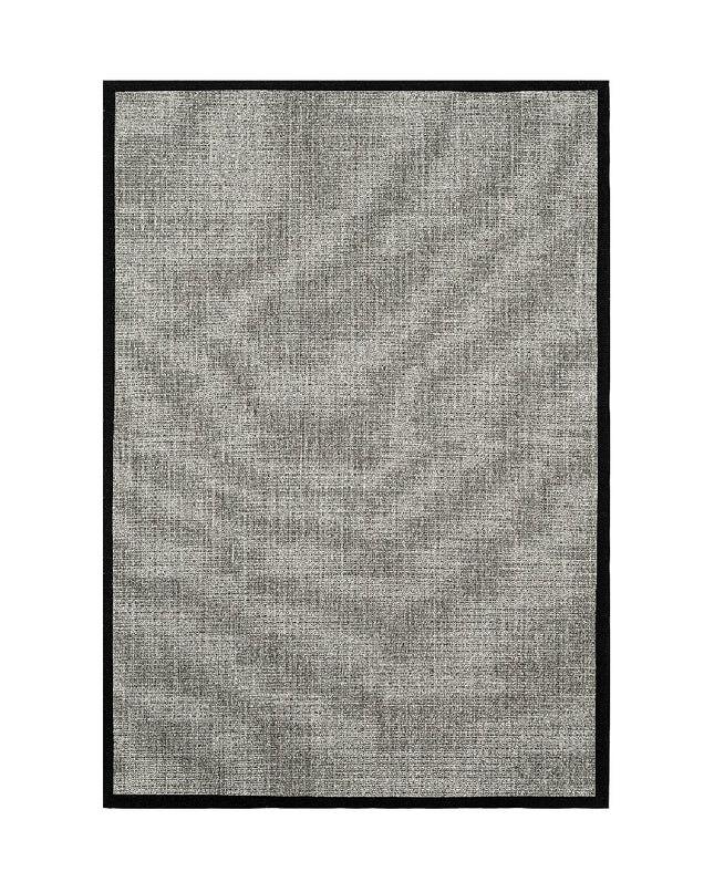 TAPETE SISAL BORDER DOVE GREY MIX / BLACK