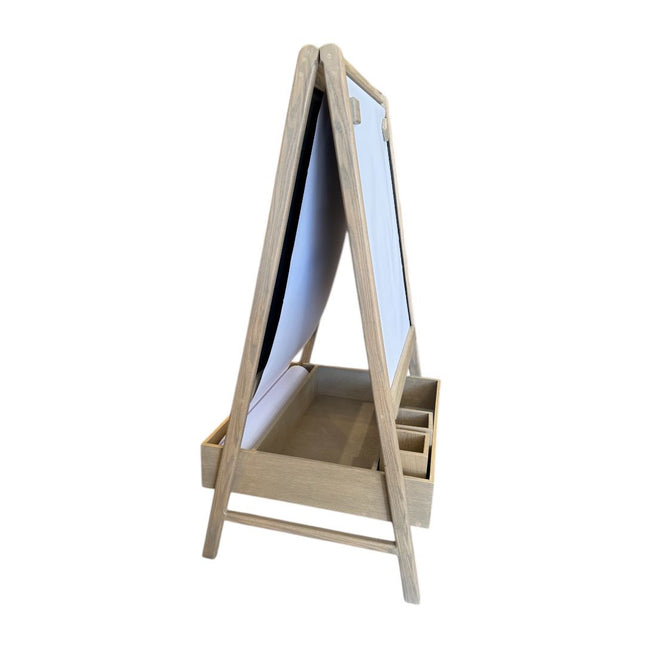 CABALLETE MEDIDA ESPACIAL EN MADERA CON PINTURA DE PIZZARRON