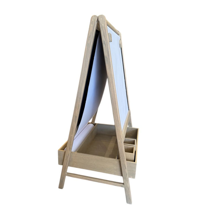 CABALLETE MEDIDA ESPACIAL EN MADERA CON PINTURA DE PIZZARRON