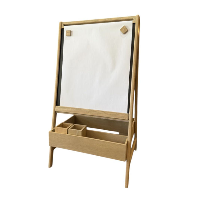 CABALLETE MEDIDA ESPACIAL EN MADERA CON PINTURA DE PIZZARRON