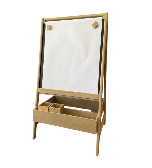 CABALLETE MEDIDA ESPACIAL EN MADERA CON PINTURA DE PIZZARRON