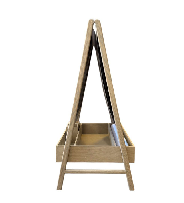 CABALLETE MEDIDA ESPACIAL EN MADERA CON PINTURA DE PIZZARRON