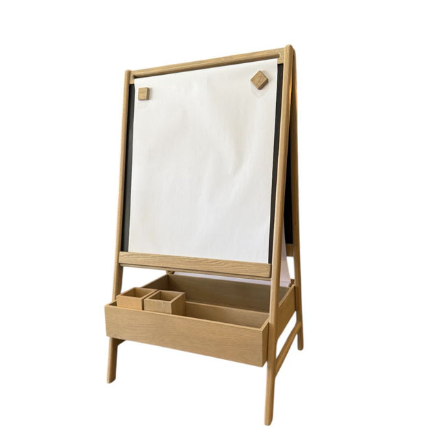 CABALLETE MEDIDA ESPACIAL EN MADERA CON PINTURA DE PIZZARRON