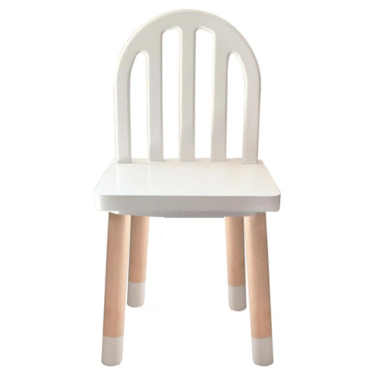 MESA CIRCULAR CON 4 SILLAS DE REJILLA COLOR BLANCO
