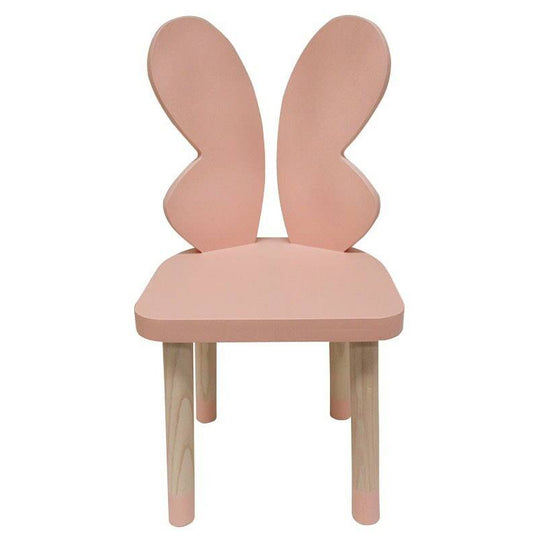 MESA CIRCULAR CON 4 SILLAS DE MARIPOSA COLOR ROSA PALO