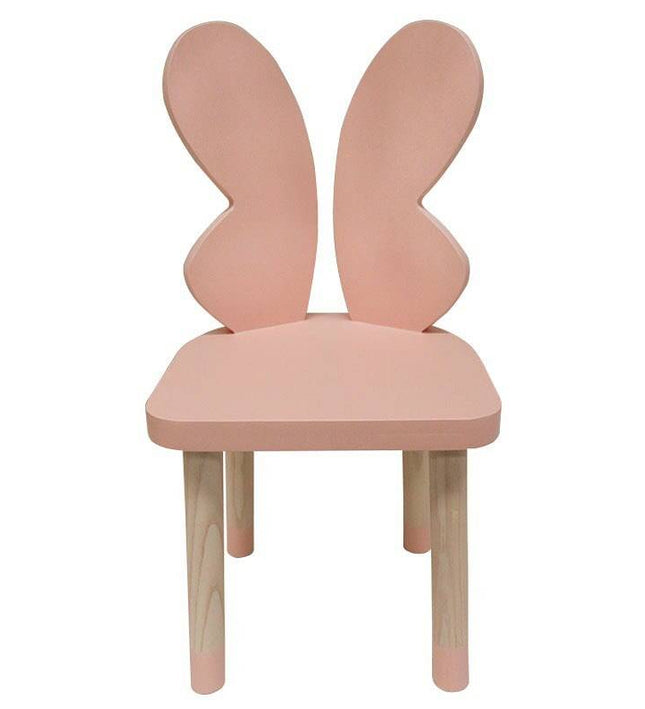 MESA CUADRADA CON 4 SILLAS DE MARIPOSA COLOR ROSA PALO