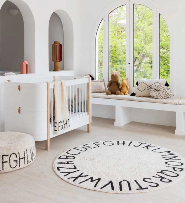 TAPETE ABC DIÁMETRO DE 150 CM COLOR CREMA