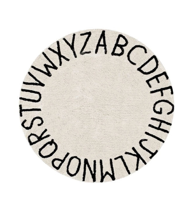 TAPETE ABC DIÁMETRO DE 150 CM COLOR CREMA